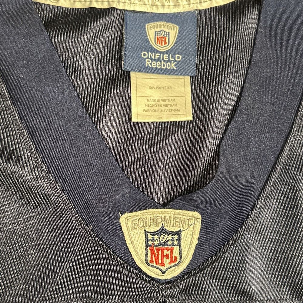 Jay Cutler Chicago Bears Jersey Size 48 Navy Orange Numbers Reebok On Field NFL - Picture 6 of 8
